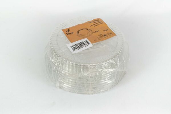 Assiette à couvercle PET 26cm (8*25)